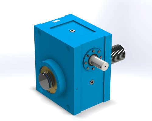 Unimec TP 14014 Trapezoidal Screw Jack Render