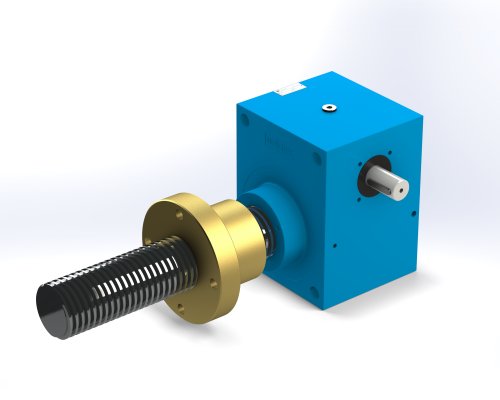 Unimec Trapezoidal Screw Jack Model TPR 9010 Render