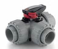 FIP Italy LKDAC Series DN 10÷50 DUAL BLOCK® 3-way Ball Valve