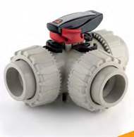 FIP Italy TKDDM Series DN 15÷50 DUAL BLOCK® 3-way Ball Valve