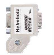 Helmholz 700-972-0BB41 PROFIBUS connector, 35°, screw terminal, with PG