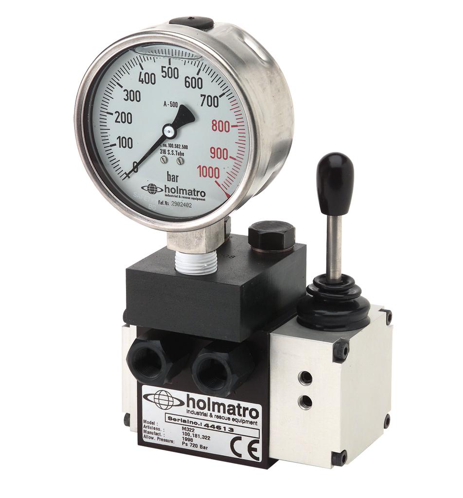 Holmatro M 308 Pressure Gauge Connection Block